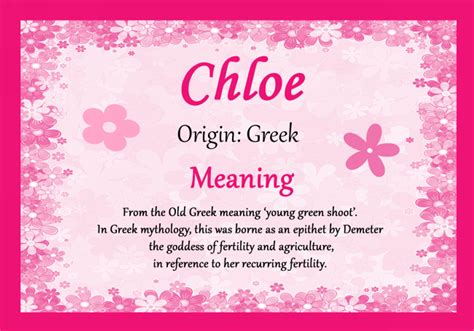 chloe meaning|meaning of chloe girl name.